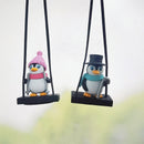 Swing penguin car pendant decoration car aromatherapy pendant perfume rearview mirror pendant car interior decoration supplies