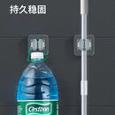 Mop rack free punching mop clip mop hook bathroom rack artifact strong wall hanging storage load-bearing kitchen