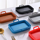 Rectangular air fryer baking tray Ninja DZ201410 double pull basket foldable silicone fryer tray