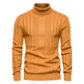 Sweater 2021 autumn new men's high collar casual knitted warm bottoming shirt men's solid color pullover large size