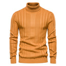 Sweater 2021 autumn new men's high collar casual knitted warm bottoming shirt men's solid color pullover large size