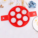 Silicone 7-Hole Omelette Maker Mold Ice Cream Jelly Pudding Soap Cake Mold Baking Tool