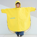 Large brim with sleeves cloak-style children's raincoat boy can carry school bag primary school students kindergarten girls poncho big children