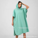 Foreign trade hooded beach changing quick-drying bathrobe microfiber cloak bath towel diving surfing beach cloak