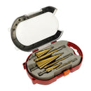 Titanium-plated step drill set triangular handle drill bit 6Pcs pagoda drill carpentry groove sawtooth drill set 4241 high speed steel