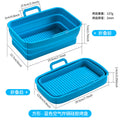 Rectangular air fryer baking tray Ninja DZ201410 double pull basket foldable silicone fryer tray
