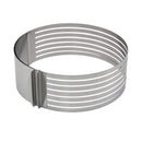 Spot stainless steel sliced cake mold size telescopic cake mold layered mousse circle kitchen gadgets