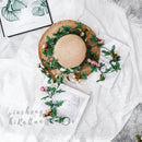 Simulation rose vine fake flower rattan air-conditioning pipes cover the living room ceiling decoration plastic vines winding plants