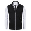 Foreign trade casual men's vest vest waistcoat jacket stand collar sleeveless knitted casual thickened autumn and winter