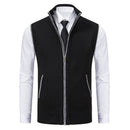 Foreign trade casual men's vest vest waistcoat jacket stand collar sleeveless knitted casual thickened autumn and winter