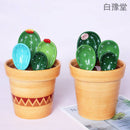 Creative cactus ceramic measuring spoon baking scale measuring spoon cute home decoration decoration ceramic salt sugar small spoon