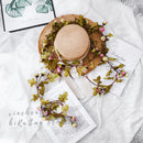 Simulation rose vine fake flower rattan air-conditioning pipes cover the living room ceiling decoration plastic vines winding plants