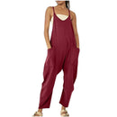 2024 European and American women's clothing ebay Amazon independent station hot style zipper pocket suspenders trousers jumpsuit overalls