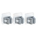 Mop rack free punching mop clip mop hook bathroom rack artifact strong wall hanging storage load-bearing kitchen