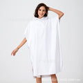 Foreign trade hooded beach changing quick-drying bathrobe microfiber cloak bath towel diving surfing beach cloak