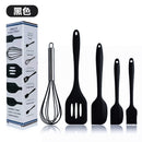 Spot wholesale high temperature resistant silicone baking 5-piece set scraper oil brush egg beater food grade baking tool set