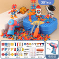 Douyin same children's simulation screw tightening tool box electric drill DIY disassembly electric drill assembly puzzle boy