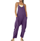 2024 European and American women's clothing ebay Amazon independent station hot style zipper pocket suspenders trousers jumpsuit overalls