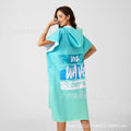 Foreign trade hooded beach changing quick-drying bathrobe microfiber cloak bath towel diving surfing beach cloak
