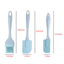 Amazon silicone scraper 3-piece set cream spatula oil brush three-piece baking tool silicone brush set spot