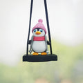 Swing penguin car pendant decoration car aromatherapy pendant perfume rearview mirror pendant car interior decoration supplies