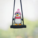 Swing penguin car pendant decoration car aromatherapy pendant perfume rearview mirror pendant car interior decoration supplies