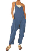 2024 European and American women's clothing ebay Amazon independent station hot style zipper pocket suspenders trousers jumpsuit overalls