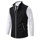 Foreign trade casual men's vest vest waistcoat jacket stand collar sleeveless knitted casual thickened autumn and winter