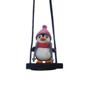 Swing penguin car pendant decoration car aromatherapy pendant perfume rearview mirror pendant car interior decoration supplies