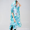 Foreign trade hooded beach changing quick-drying bathrobe microfiber cloak bath towel diving surfing beach cloak