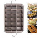 Amazon hot selling non-stick brownie baking pan cake mold square bread non-stick baking pan baking thickened solid bottom