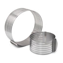 Spot stainless steel sliced cake mold size telescopic cake mold layered mousse circle kitchen gadgets