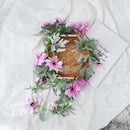 Simulation rose vine fake flower rattan air-conditioning pipes cover the living room ceiling decoration plastic vines winding plants