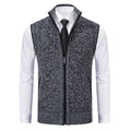 Foreign trade casual men's vest vest waistcoat jacket stand collar sleeveless knitted casual thickened autumn and winter