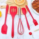 Spot wholesale high temperature resistant silicone baking 5-piece set scraper oil brush egg beater food grade baking tool set