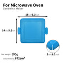 New cross-border microwave sandwich baking tray, oven-safe sandwich maker, bread maker, in stock.