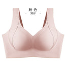 Jelly strip fat M large size underwear for women with big breasts showing small les super flat no steel ring seamless nude sense breast-collecting bra