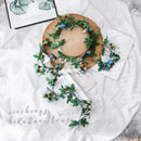 Simulation rose vine fake flower rattan air-conditioning pipes cover the living room ceiling decoration plastic vines winding plants