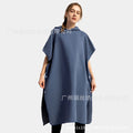 Foreign trade hooded beach changing quick-drying bathrobe microfiber cloak bath towel diving surfing beach cloak
