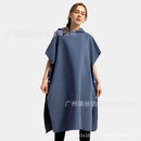 Foreign trade hooded beach changing quick-drying bathrobe microfiber cloak bath towel diving surfing beach cloak