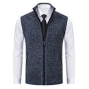 Foreign trade casual men's vest vest waistcoat jacket stand collar sleeveless knitted casual thickened autumn and winter