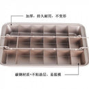 Amazon hot selling non-stick brownie baking pan cake mold square bread non-stick baking pan baking thickened solid bottom
