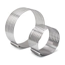 Spot stainless steel sliced cake mold size telescopic cake mold layered mousse circle kitchen gadgets