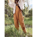 2024 European and American women's clothing ebay Amazon independent station hot style zipper pocket suspenders trousers jumpsuit overalls