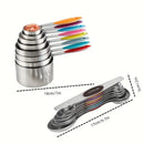 fcm stainless steel measuring cup measuring spoon 23 piece set with graduated measuring cup household measuring spoon food grade baking tools