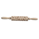 Christmas Bell Cookie Printed Rolling Pin Fondant Embossed Rolling Stick DIY Baking Tools Cake Mold