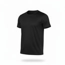 Camiseta esportiva masculina de secagem rápida gola redonda e respirável