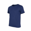 Camiseta esportiva masculina de secagem rápida gola redonda e respirável